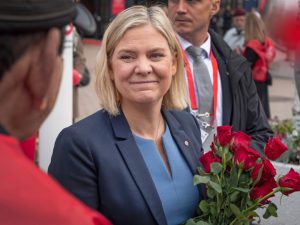 Magdalena Andersson i Göteborg. Foto: Jesper Hallén.